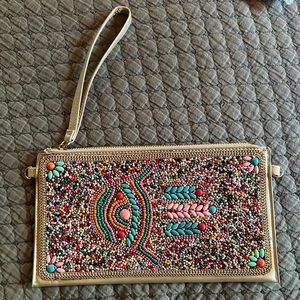 Gorgeous Beaded Hamsa 🪬 Clutch